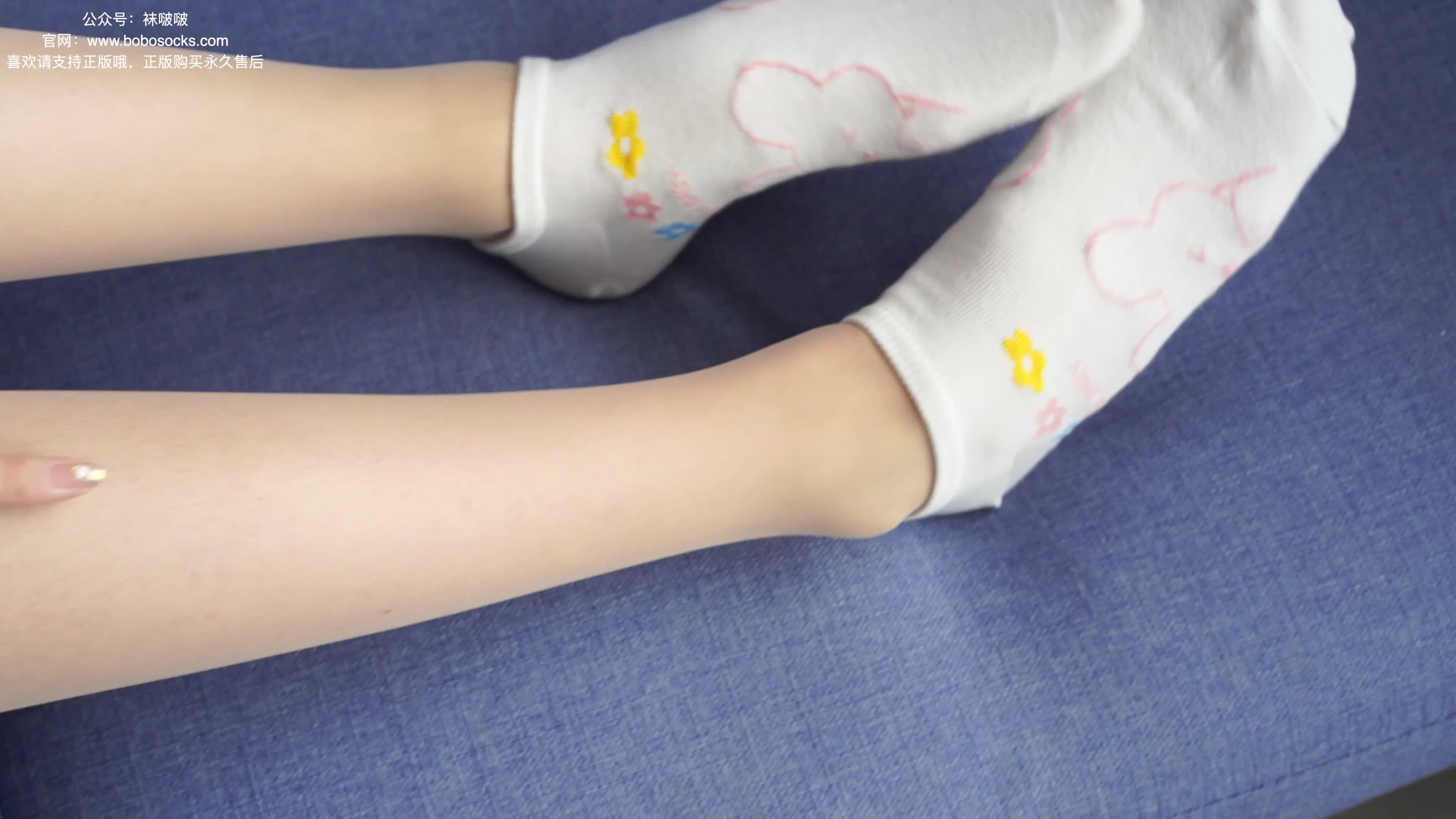 图片[3]-BoBoSocks袜啵啵_NO.015_稚予_阿迪板鞋_白色短棉袜_肉丝_135P_1V_3.05GB-丽丝屋