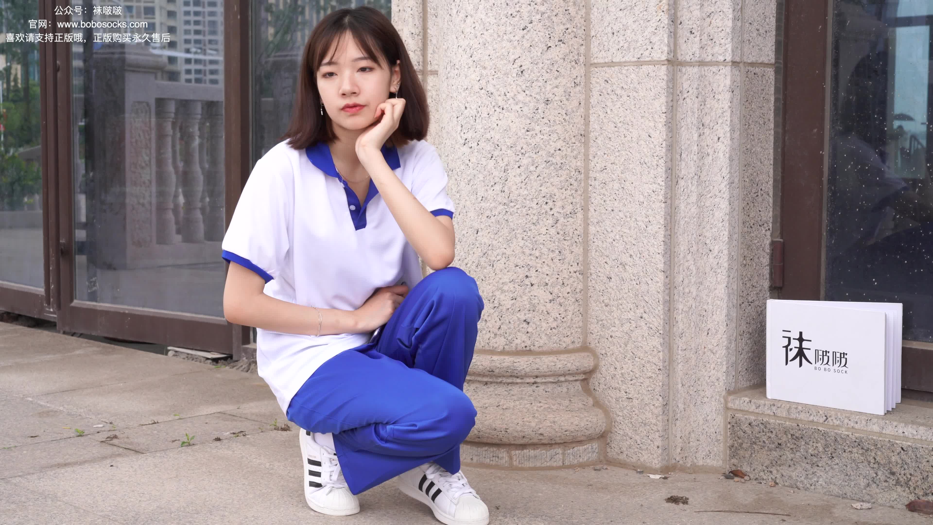 BoBoSocks袜啵啵_NO.022_小甜豆_校服_贝壳头_白棉袜_肉丝_140P_1V_6.34GB-丽丝屋