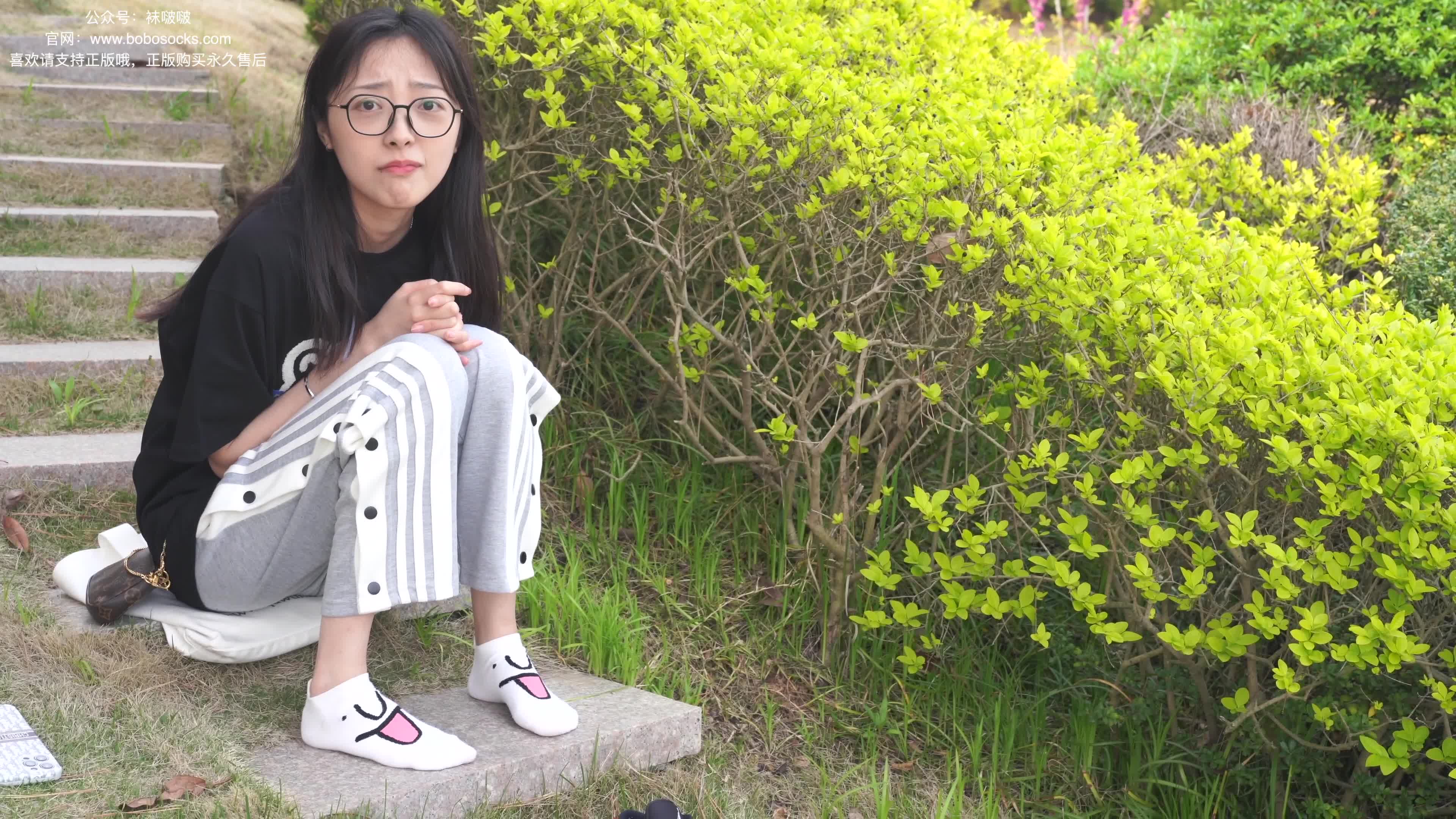 图片[2]-BoBoSocks袜啵啵_NO.023_稚予_AJ_白色短棉袜_裸足_119P_1V_3.22GB-丽丝屋