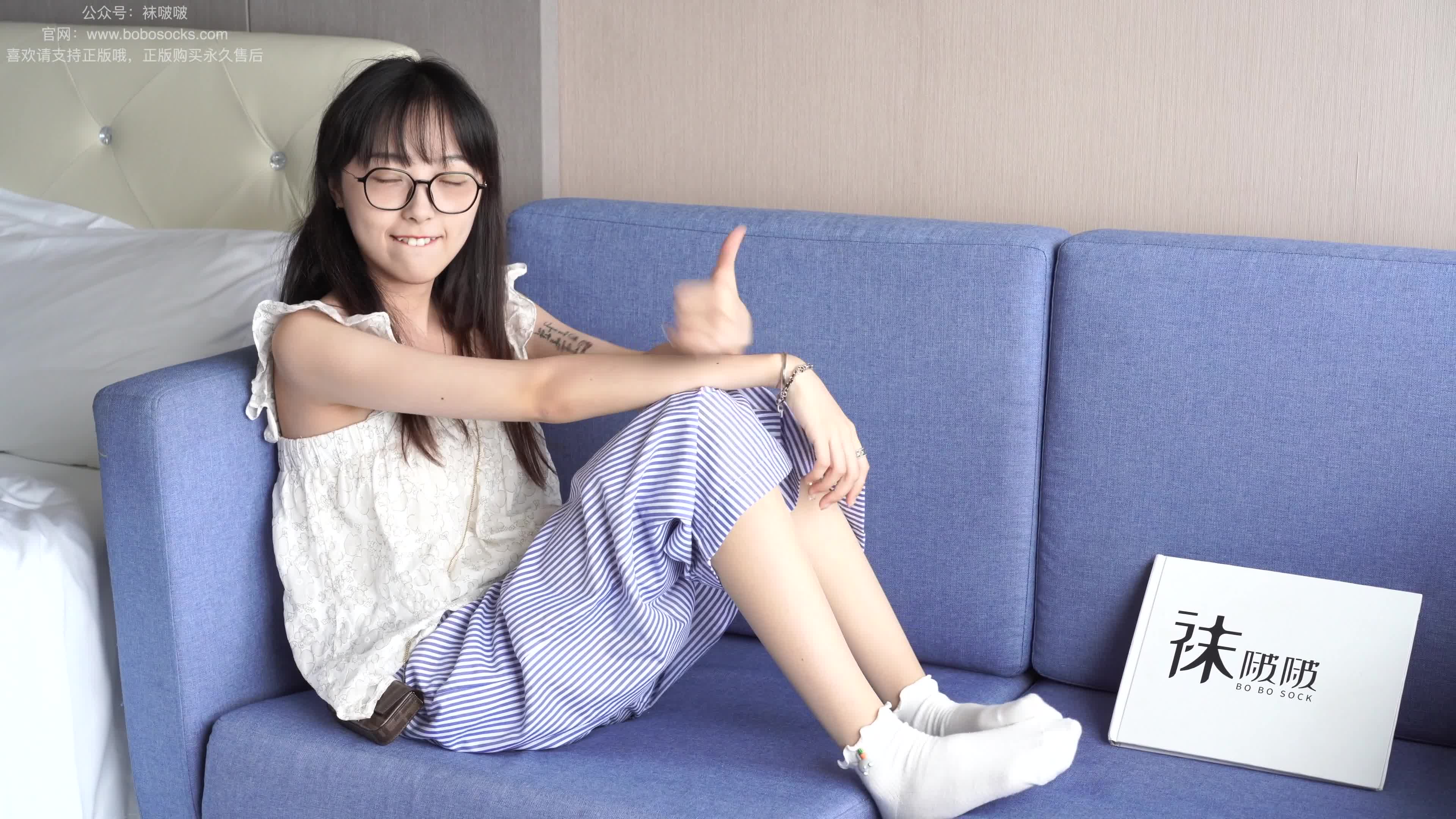 图片[3]-BoBoSocks袜啵啵_NO.027_稚予_vans_白色棉袜_肉丝_136P_1V_3.35GB-丽丝屋