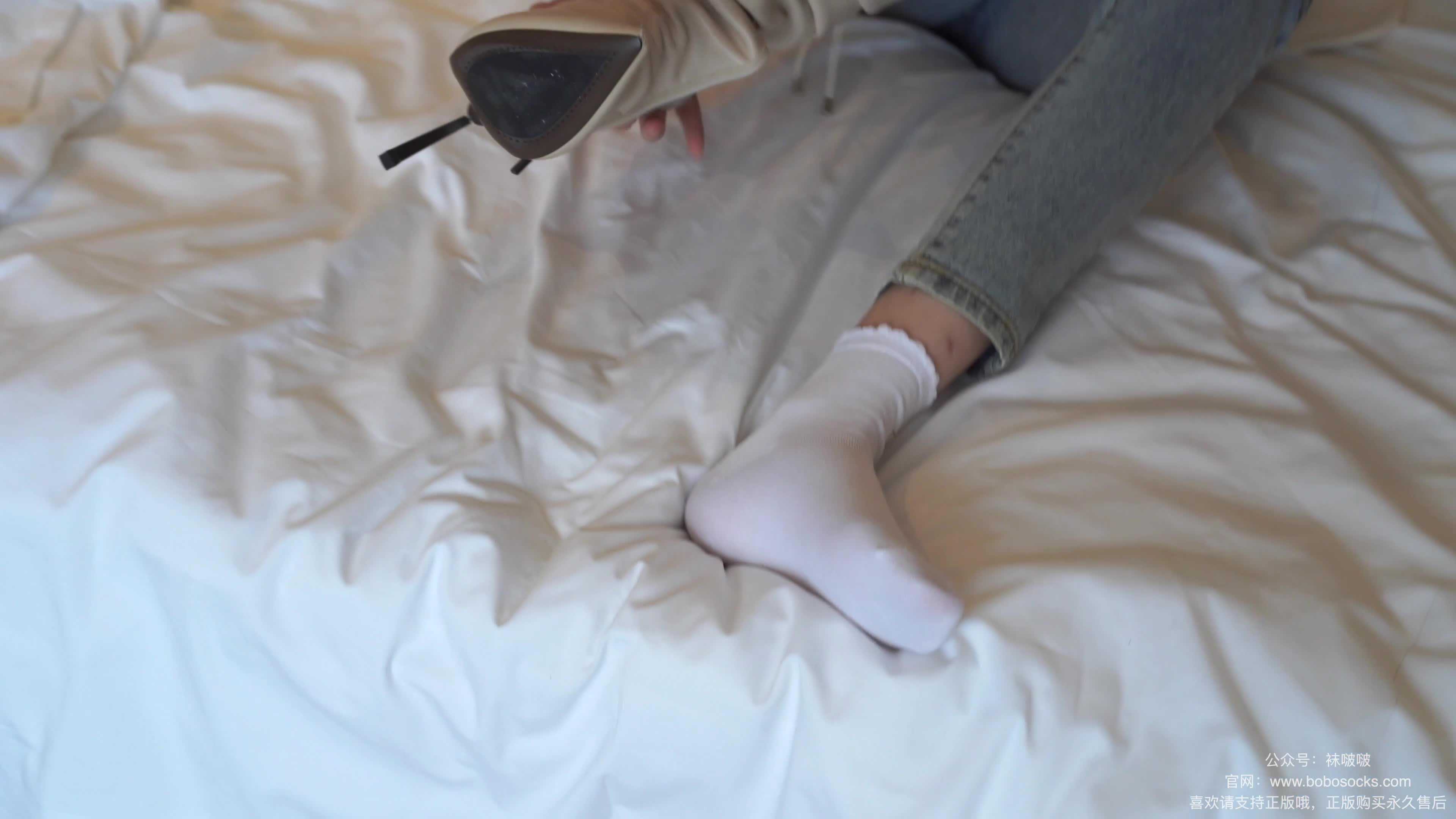 图片[5]-BoBoSocks袜啵啵_NO.050_小甜豆_高跟长靴_白棉袜_175P_1V_8.01GB-丽丝屋