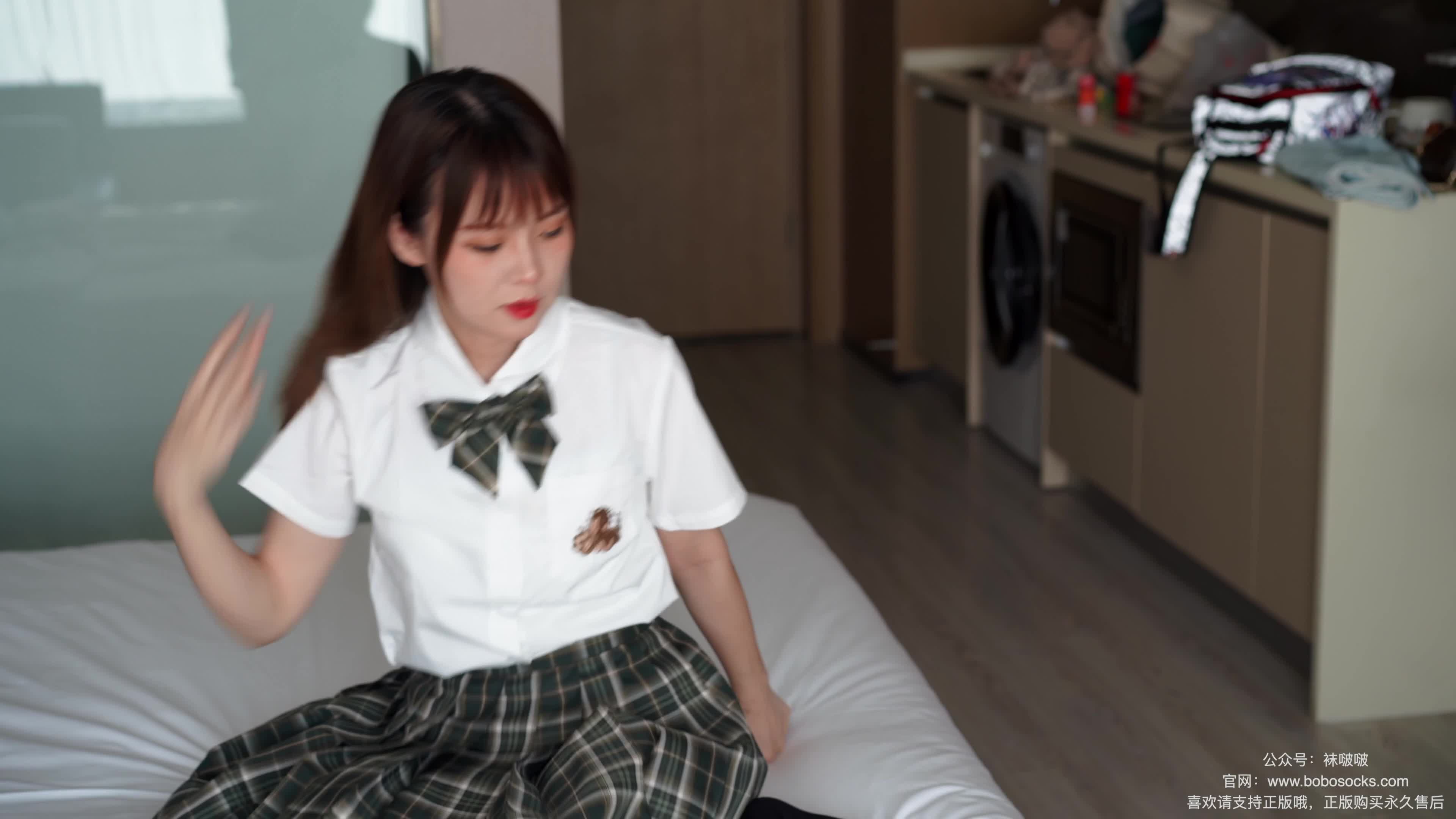 图片[4]-BoBoSocks袜啵啵_NO.056_朵朵_JK制服_皮鞋_厚黑丝_135P_1V_6.43GB-丽丝屋