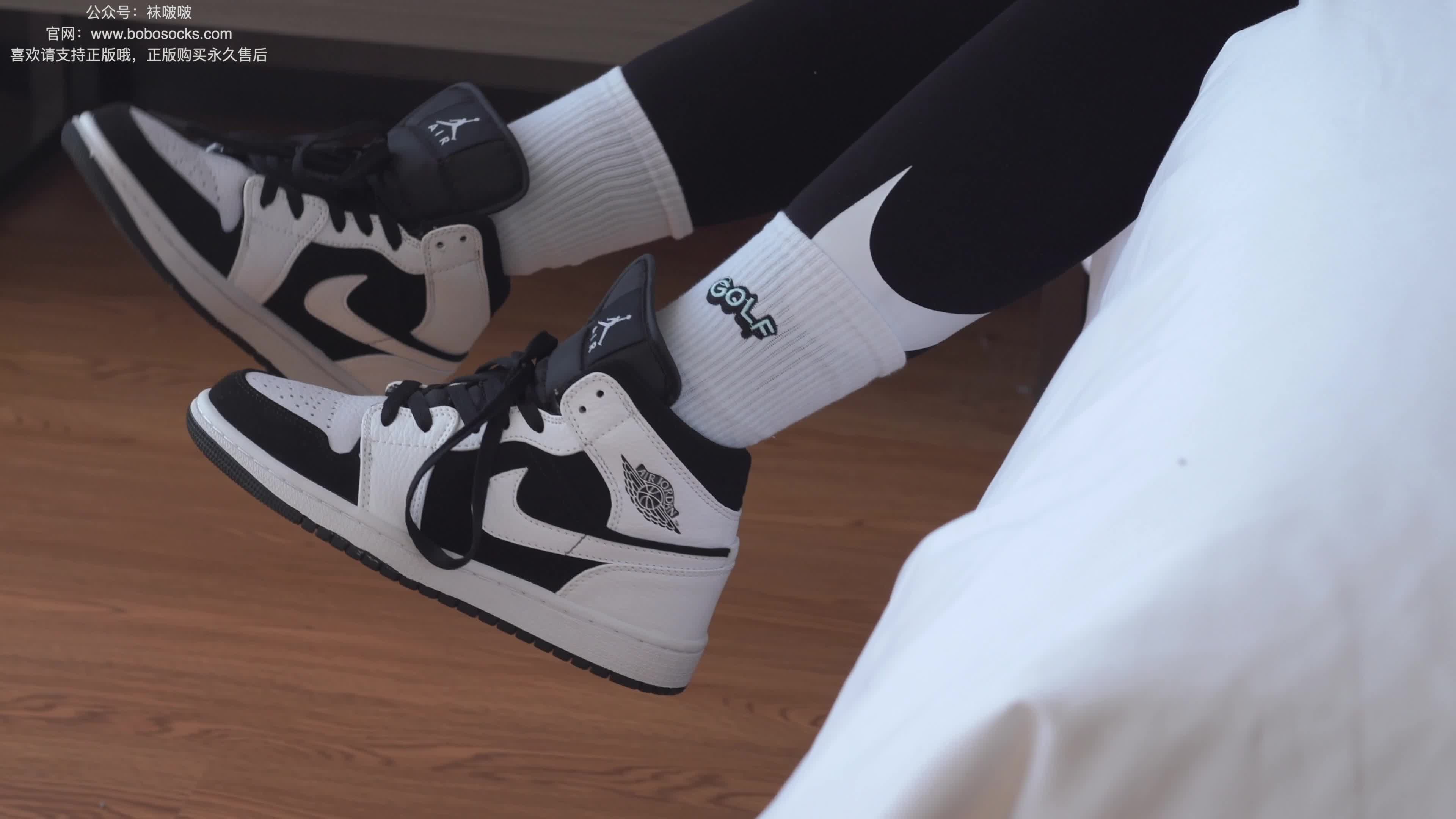 BoBoSocks袜啵啵_NO.059_砂糖_AJ板鞋_白棉袜_裸足_142P_1V_6.72GB-丽丝屋