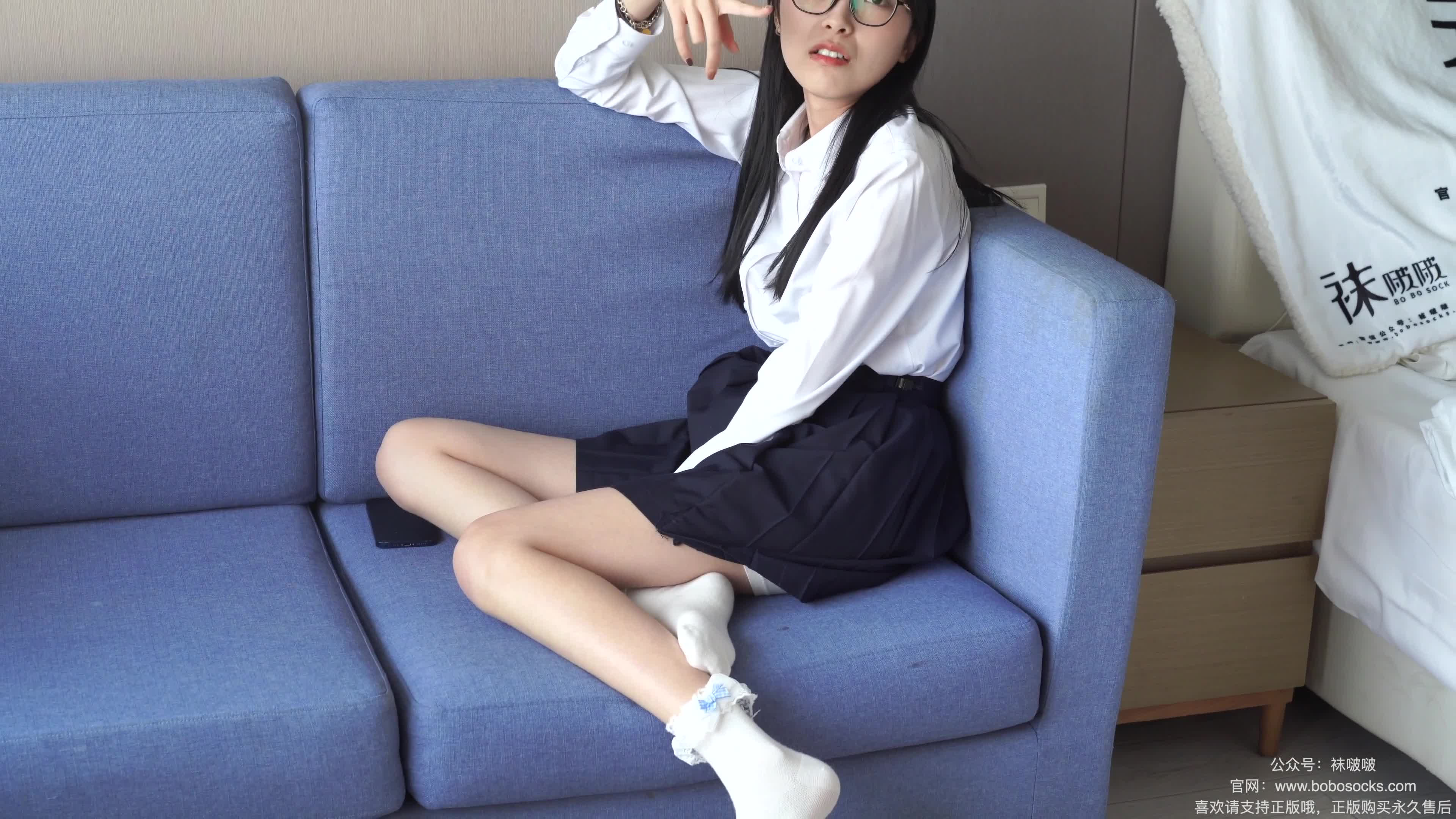 图片[5]-BoBoSocks袜啵啵_NO.070_稚予_皮鞋_拖鞋_过膝袜_白棉袜_148P_1V_7.09GB-丽丝屋