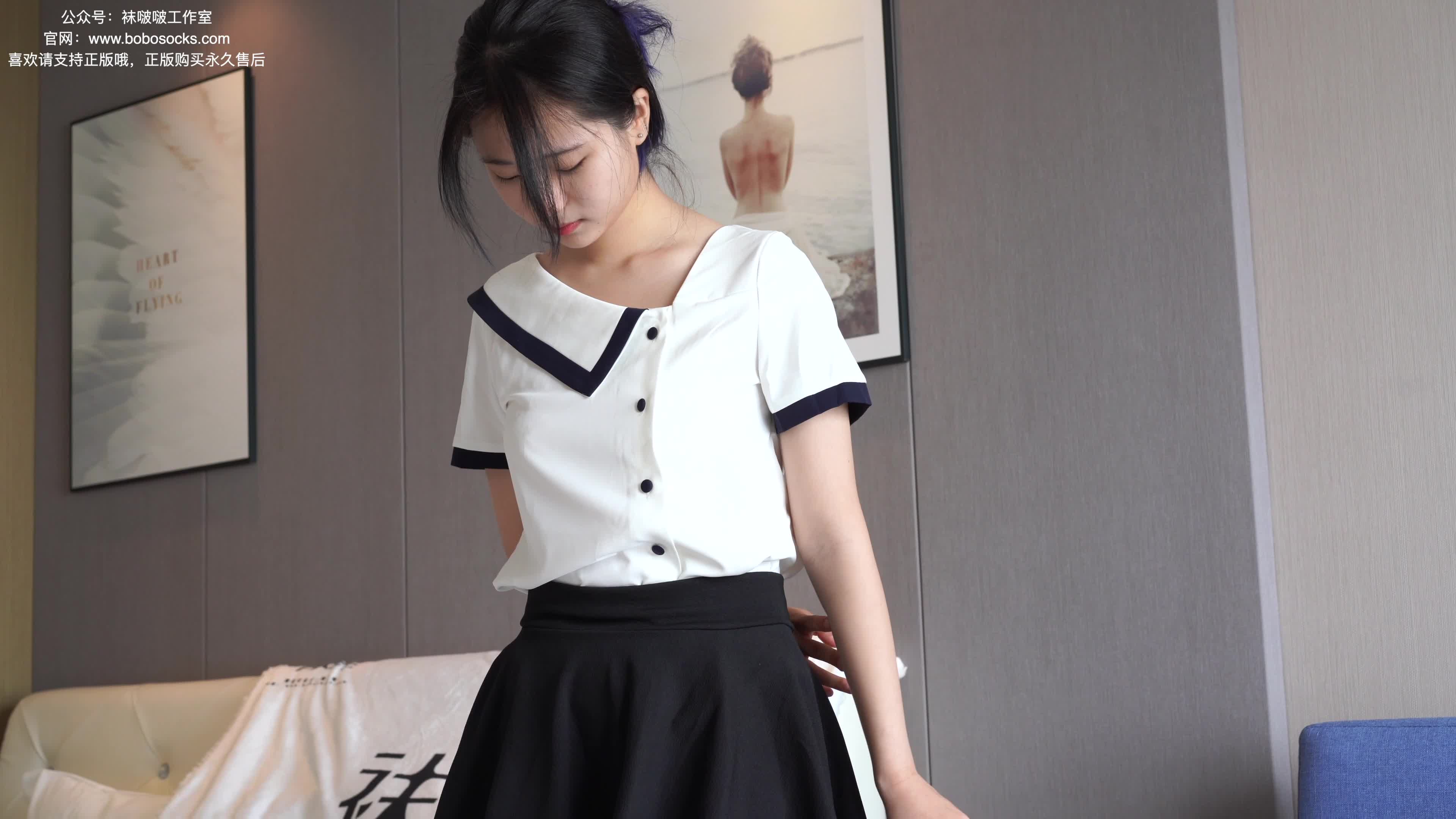 BoBoSocks袜啵啵_NO.089_小淳_高跟鞋_黑白渐变丝袜_140P_1V_6.35GB-丽丝屋