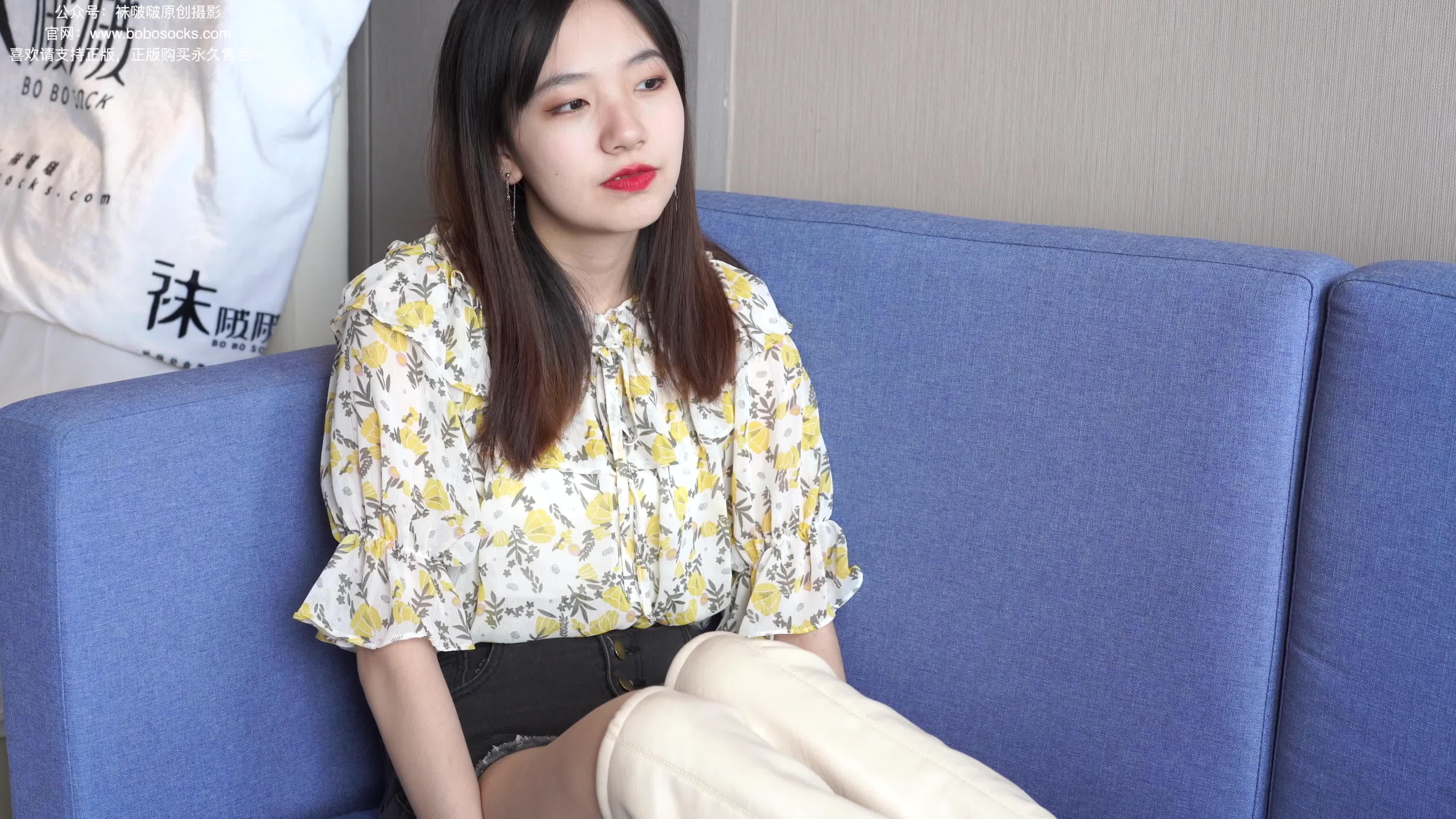 图片[2]-BoBoSocks袜啵啵_NO.136_小甜豆_高跟长靴_白棉袜_裸足_200P1V_7.3G-丽丝屋