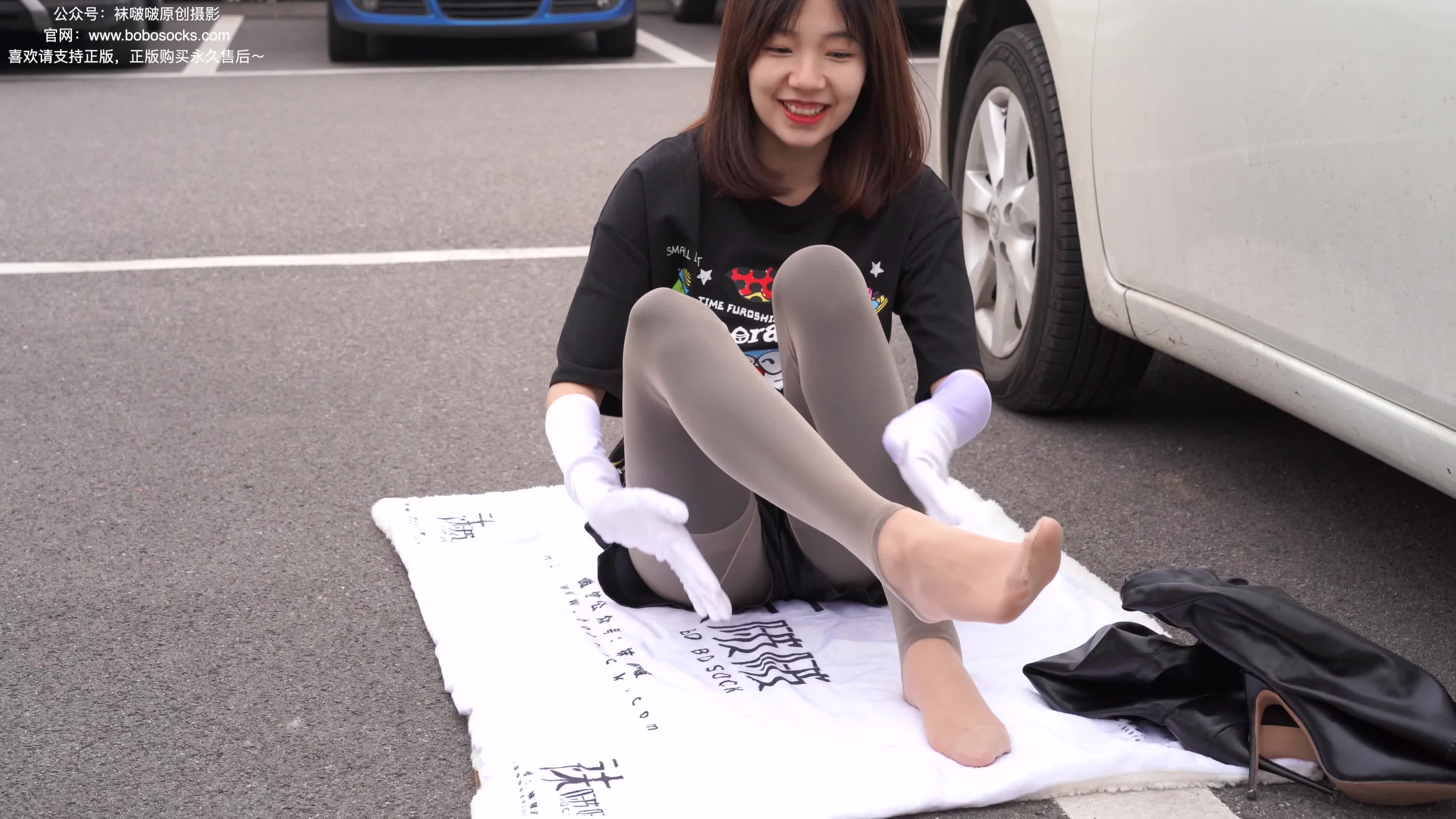 图片[3]-BoBoSocks袜啵啵_NO.146_小甜豆_高跟长靴_黑色踩脚裤_在肉丝里打底_肉丝_脚尖加固款_154P1V_6.19G-丽丝屋