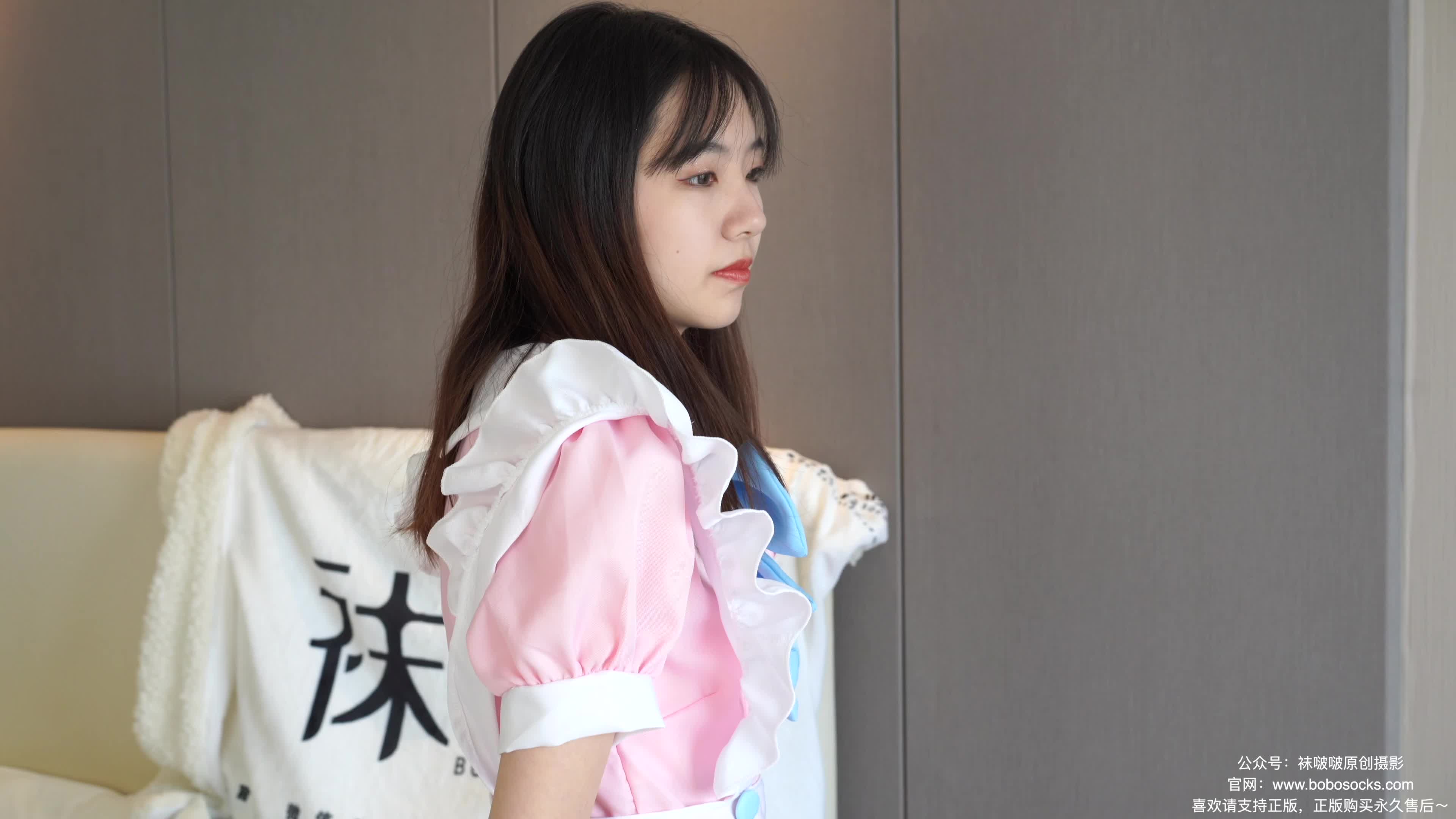 图片[4]-BoBoSocks袜啵啵_NO.154_小甜豆_两双高跟鞋_珠光白丝_脚尖透明款_女仆装_200P1V_7.12G-丽丝屋