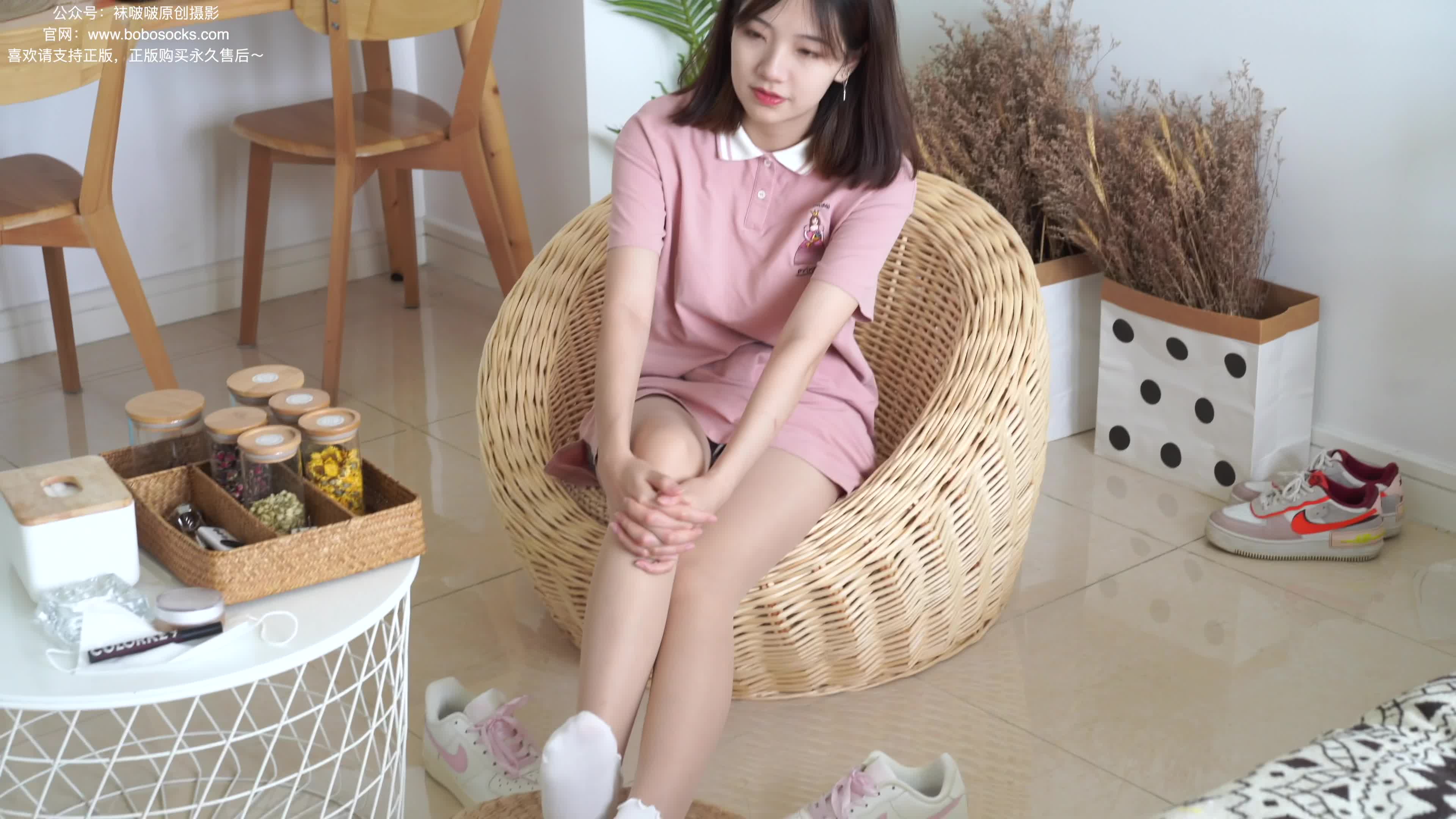 图片[2]-BoBoSocks袜啵啵_NO.163_小甜豆_空军一号板鞋_白棉袜_肉丝_脚尖加固款_135P1V_5.93G-丽丝屋