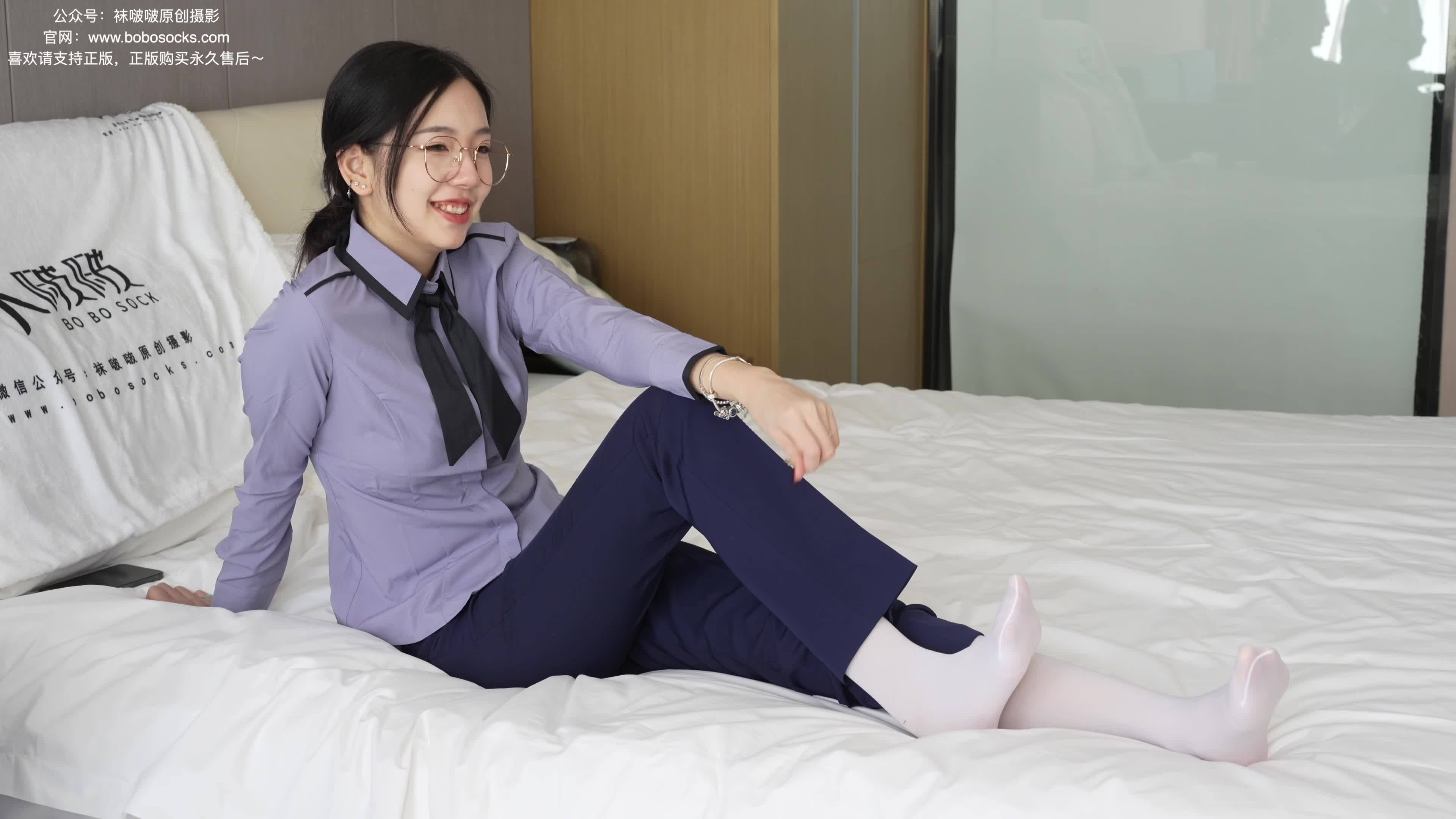 图片[3]-BoBoSocks袜啵啵_NO.178_小甜豆_高跟鞋_厚白丝_ol风裤里丝_140P1V_5.78G-丽丝屋