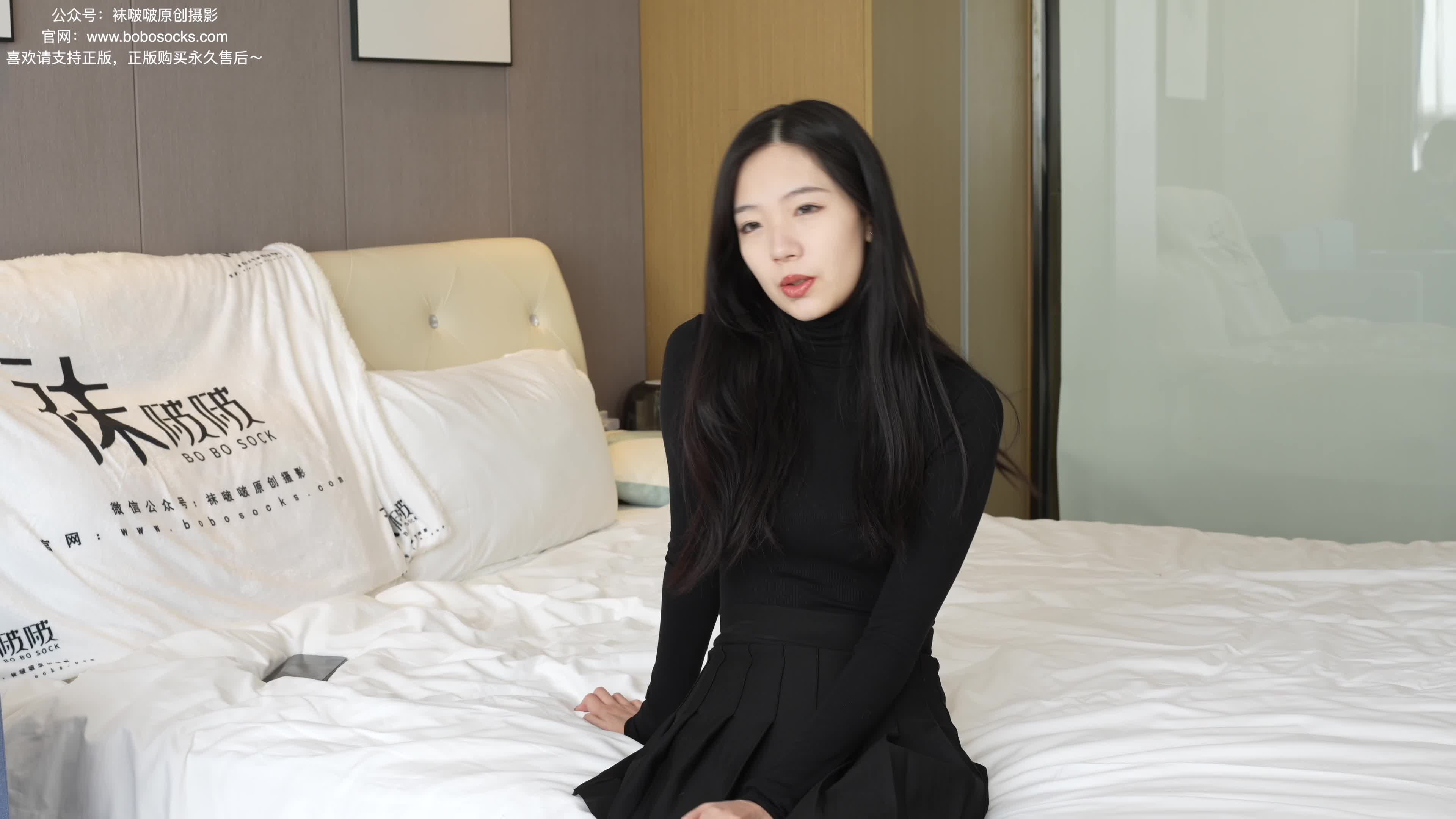 BoBoSocks袜啵啵_NO.184_小甜豆_黑皮鞋_厚黑丝_141P_1V_5.67G-丽丝屋