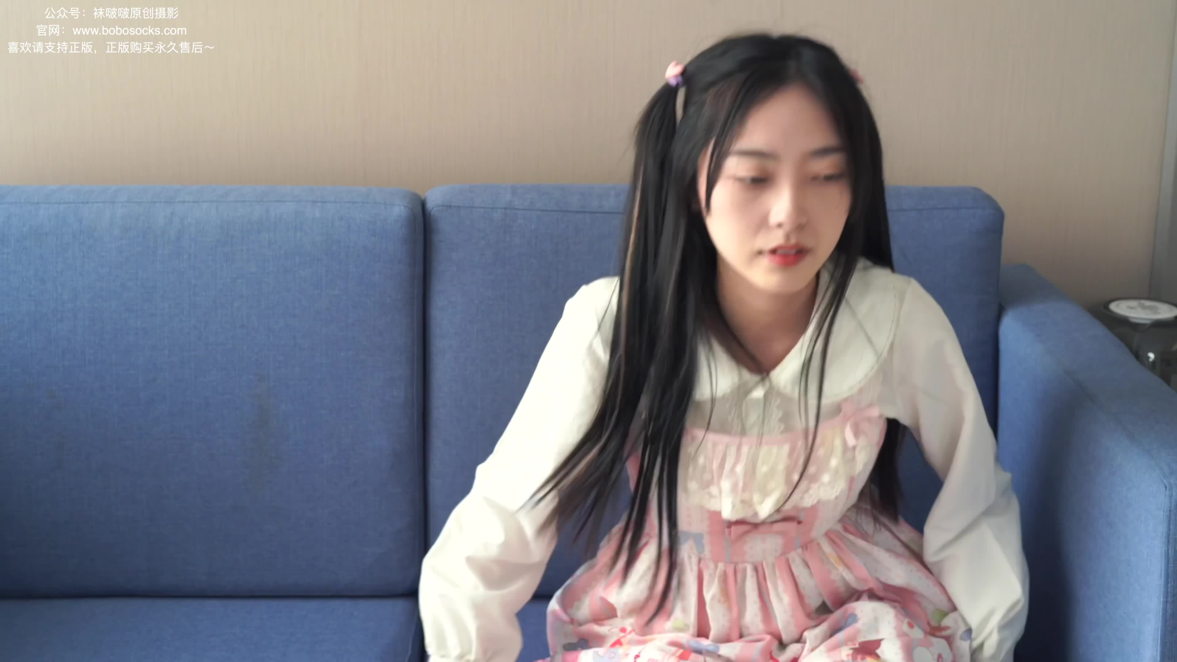 BoBoSocks袜啵啵_NO.187_稚予_Lolita裙_白皮鞋_肉丝_脚尖透明款_140P_1V_5.64G-丽丝屋