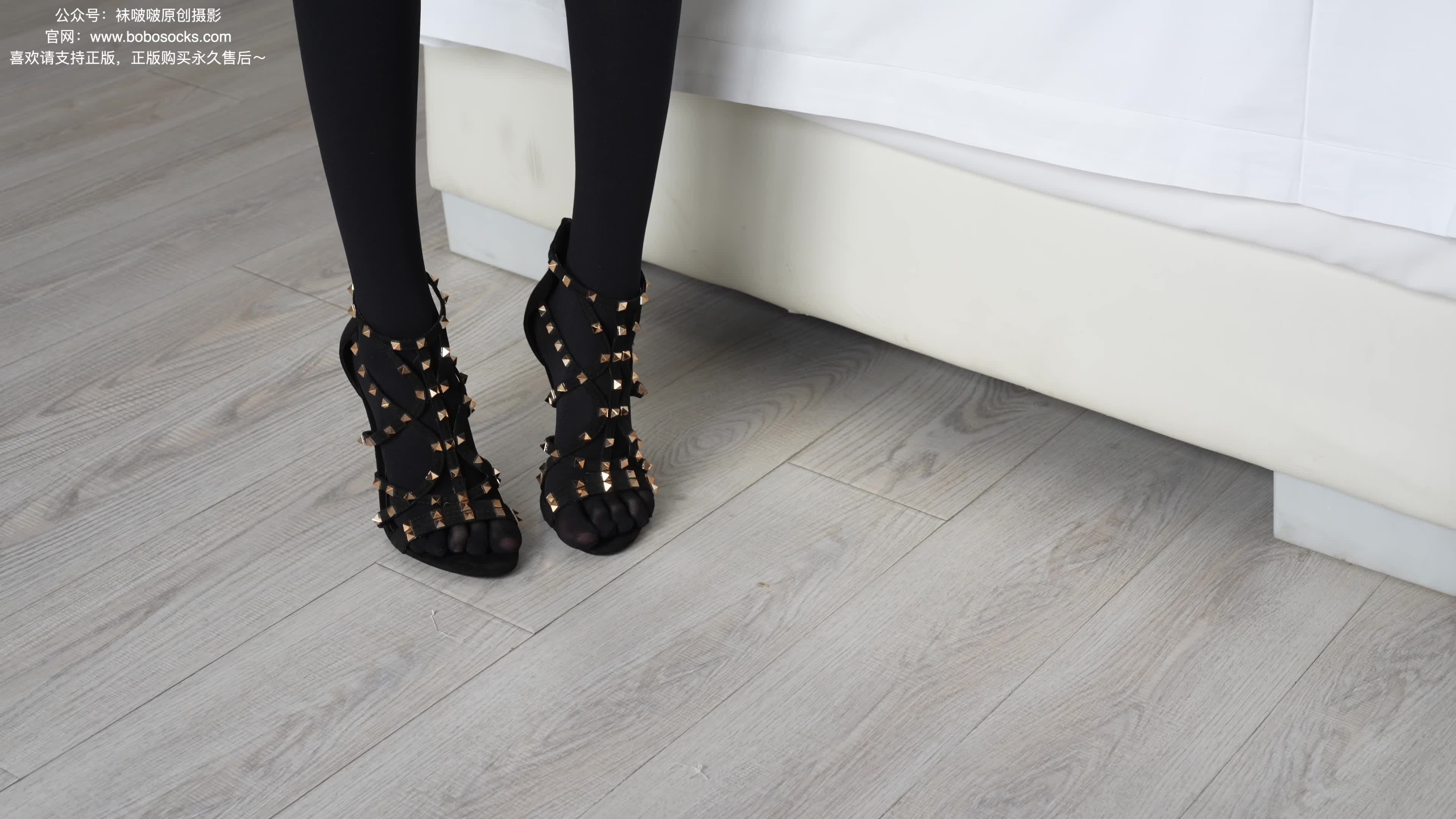 图片[2]-BoBoSocks袜啵啵_NO.192_稚予_高跟鞋_黑色五指袜_140P_1V_5.62G-丽丝屋