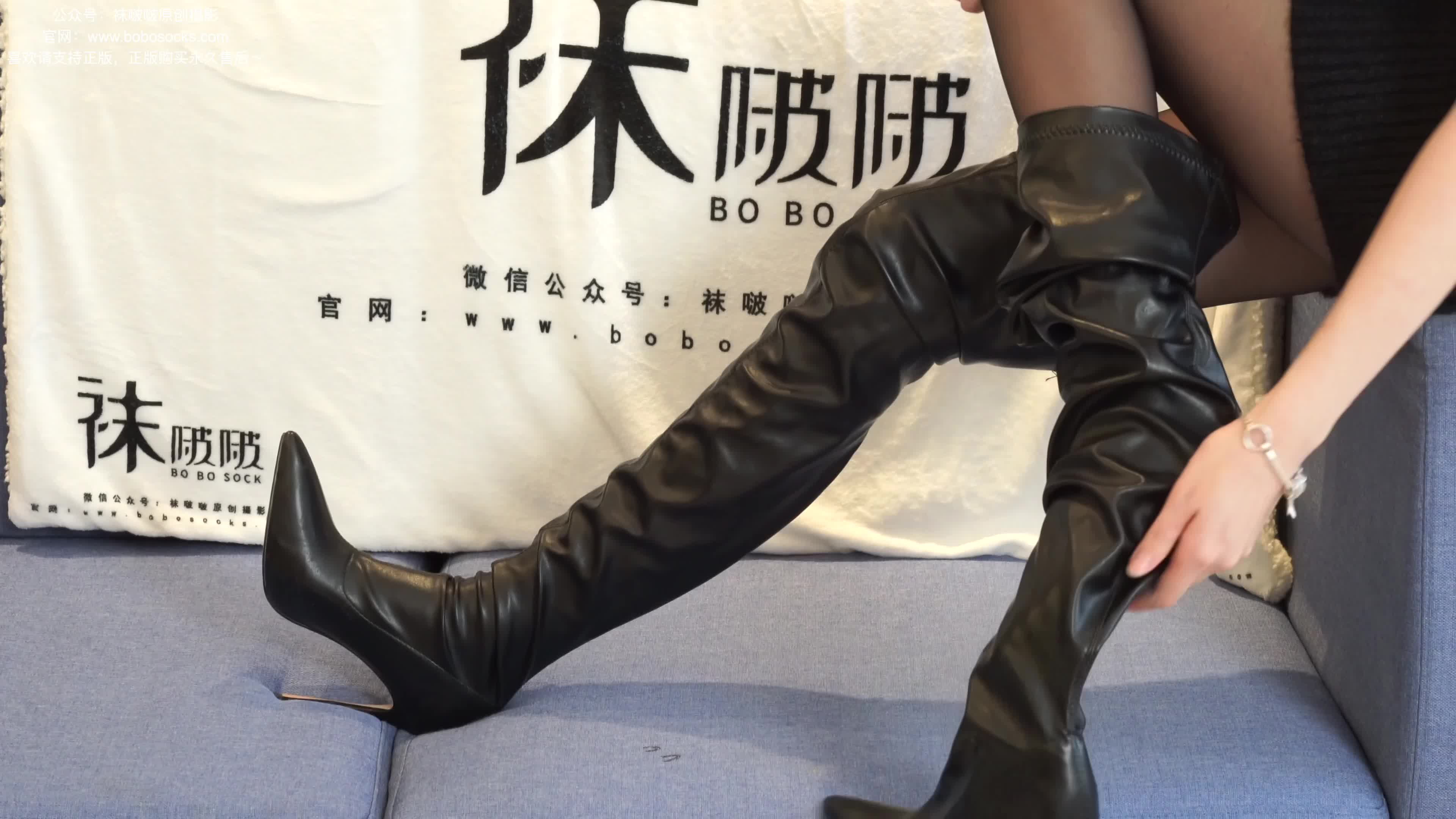 BoBoSocks袜啵啵_NO.194_小甜豆_高跟长靴_凉鞋_黑丝_脚尖微加固款_裸足_穿鞋踩黄油_香蕉剧情_140P_1V_6.38G-丽丝屋