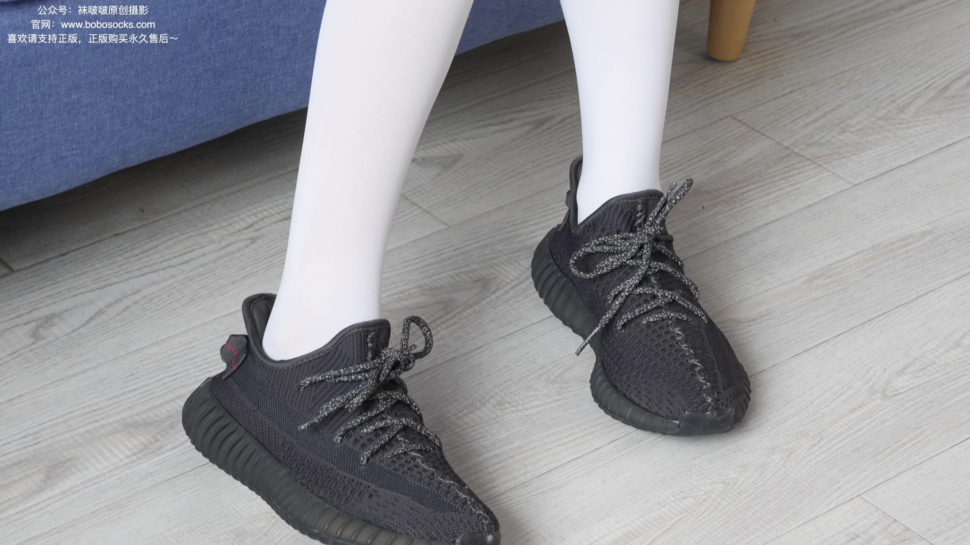 BoBoSocks袜啵啵_NO.214_小沫_黑色运动鞋_厚白丝_花絮版_142P_1V_5.5G-丽丝屋