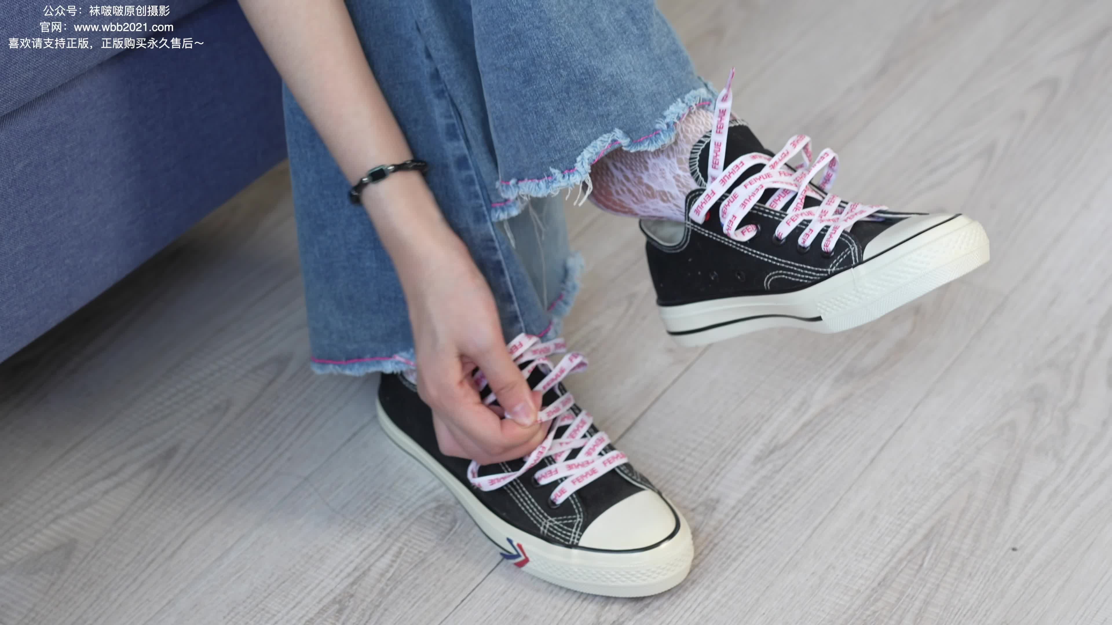 图片[3]-BoBoSocks袜啵啵_NO.231_小甜豆_板鞋_白色蕾丝袜_可拆卸牛仔裤_裤里丝_154P_1V_6.94GB-丽丝屋