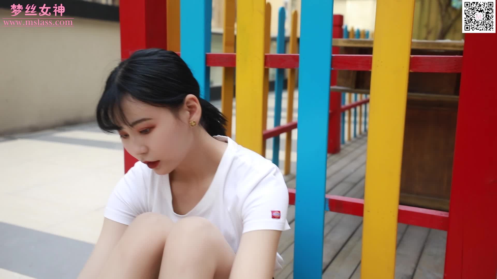 图片[2]-MSLASS梦丝女神_2019_09_09_NO.056_可岚_小白鞋的搭配_80_1P1V_933MB-丽丝屋