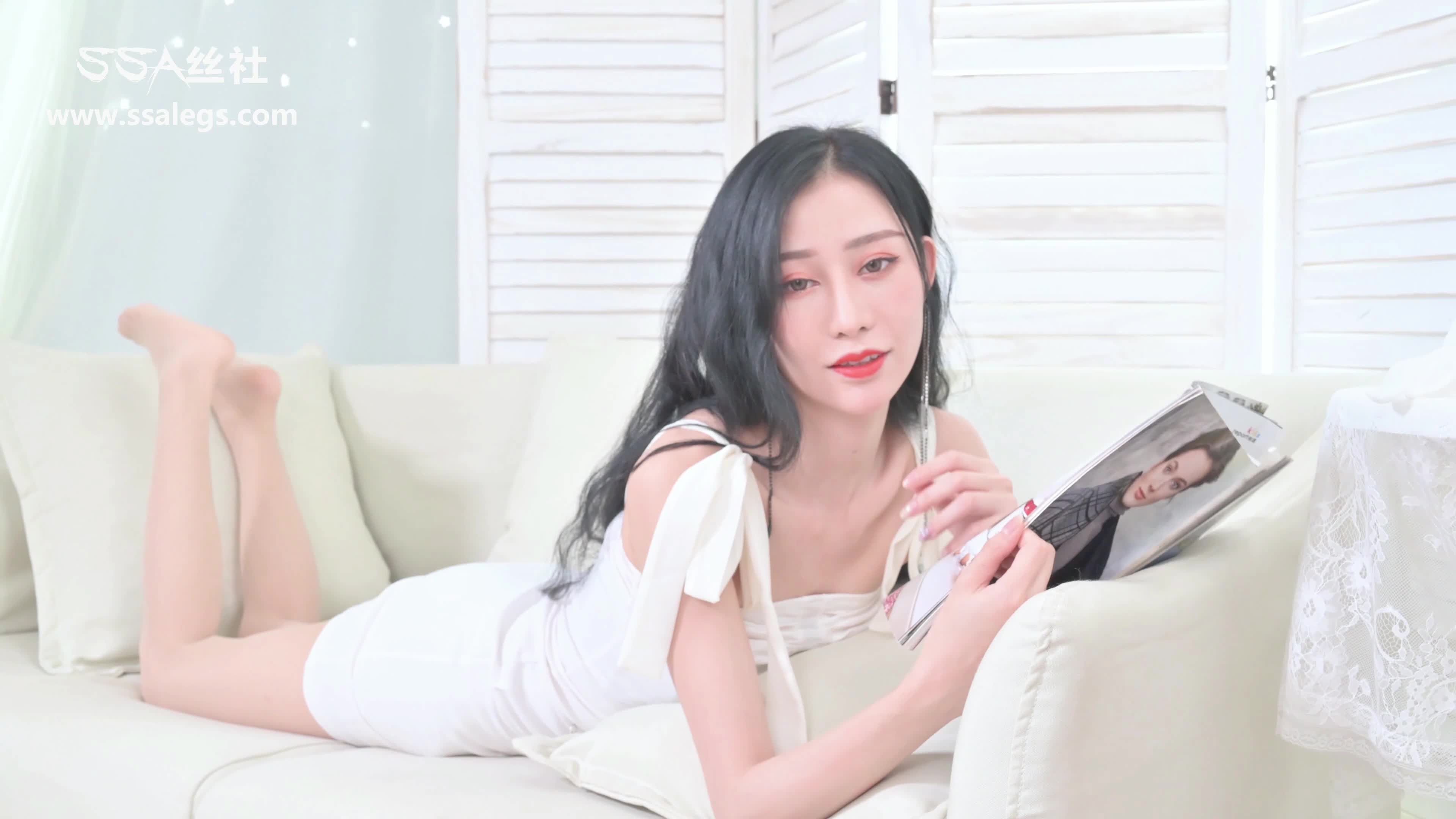 图片[4]-SSA丝社_短片_NO.014_雪儿_最爱还是趴着看书_1V_907.9M-丽丝屋