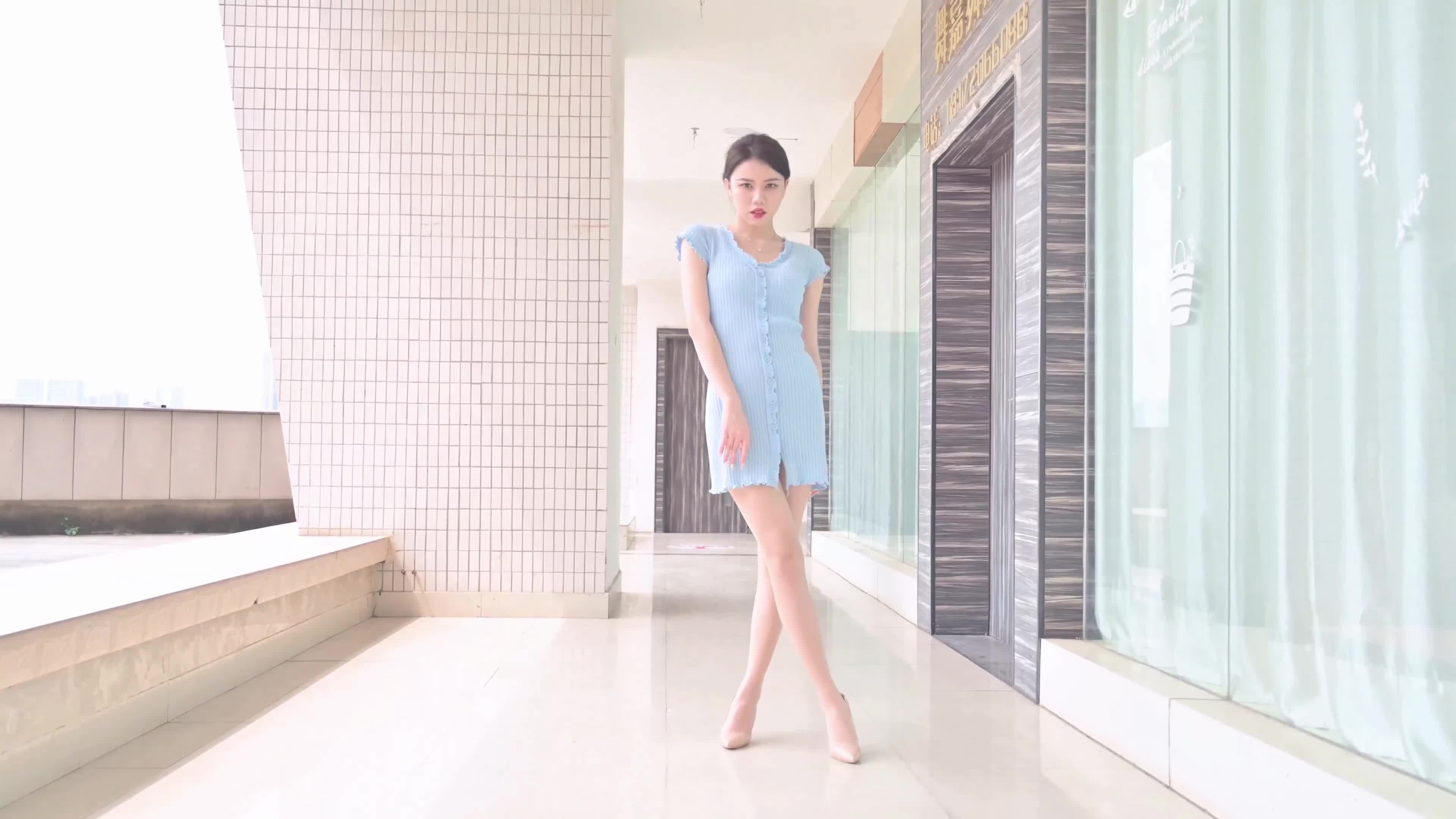 图片[3]-SSA丝社_短片_NO.239_淑贞_蓝色短裙_1V_546.9M-丽丝屋