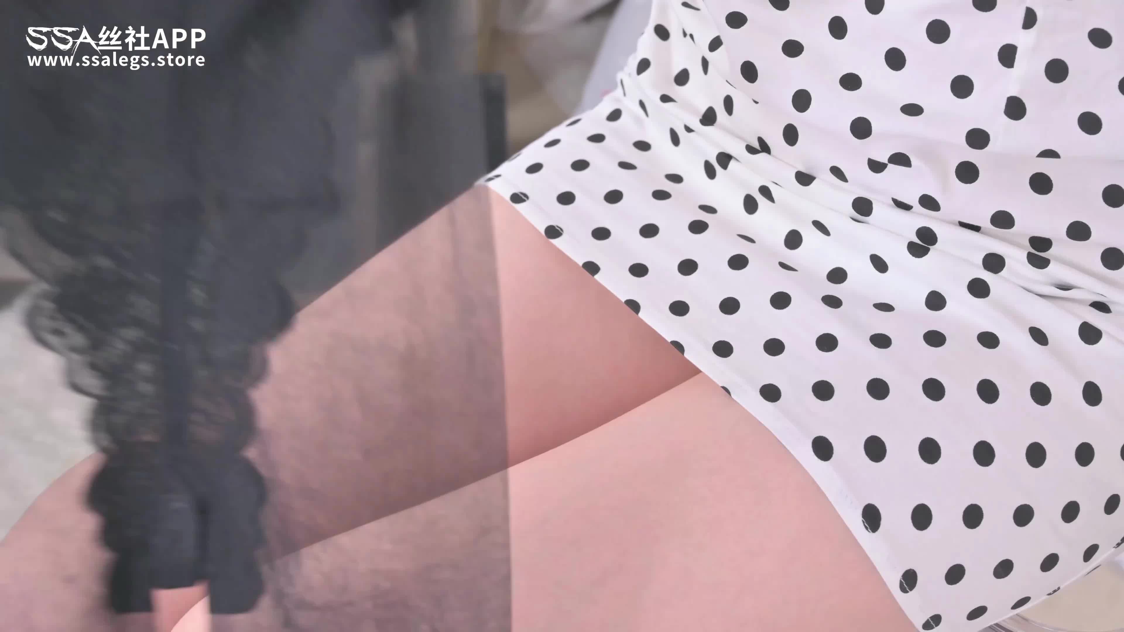 SSA丝社_短片_NO.262_晴岚_波点连衣裙_1V_628.6M-丽丝屋