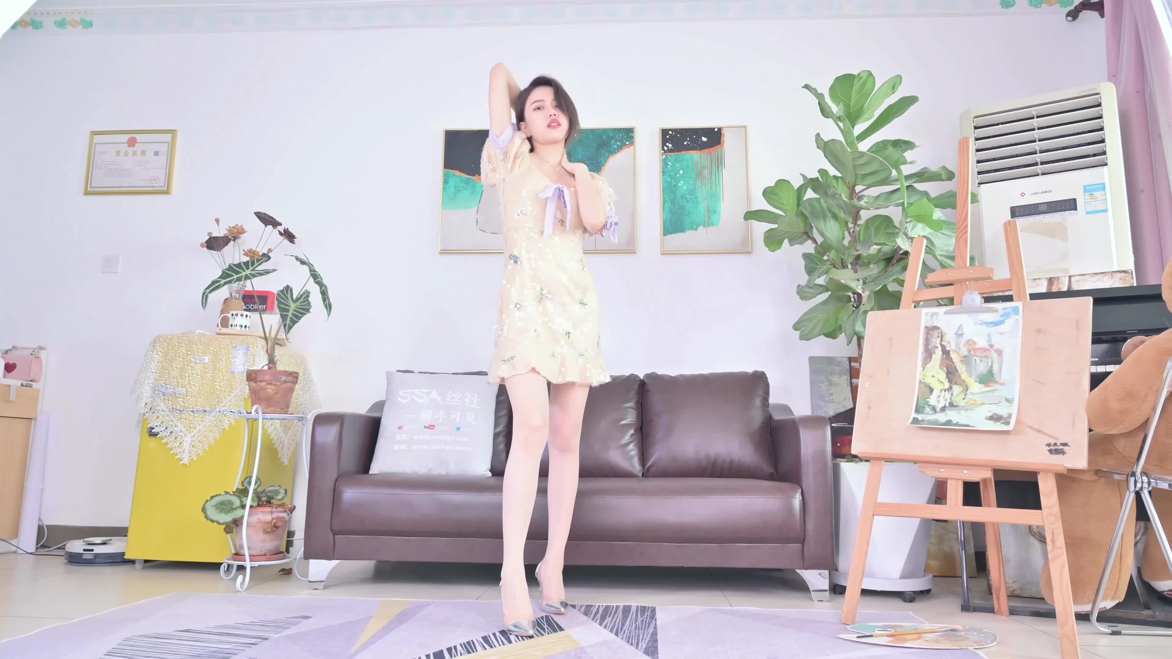 图片[5]-SSA丝社_短片_NO.411_淑贞_浅色连衣裙_1P_1V_480M-丽丝屋