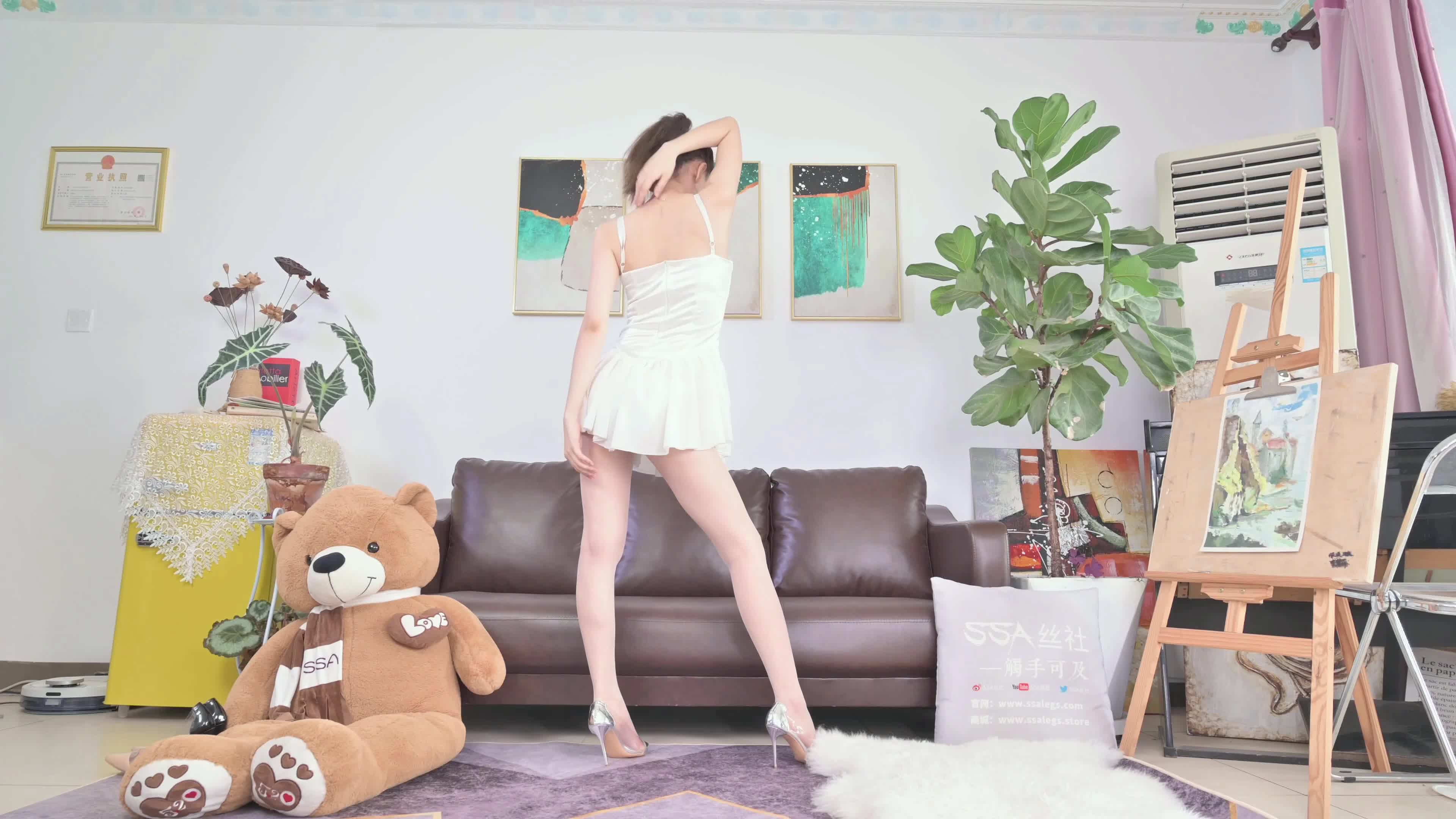 图片[2]-SSA丝社_短片_NO.433_淑贞_白色短裙_1V_383.6M-丽丝屋